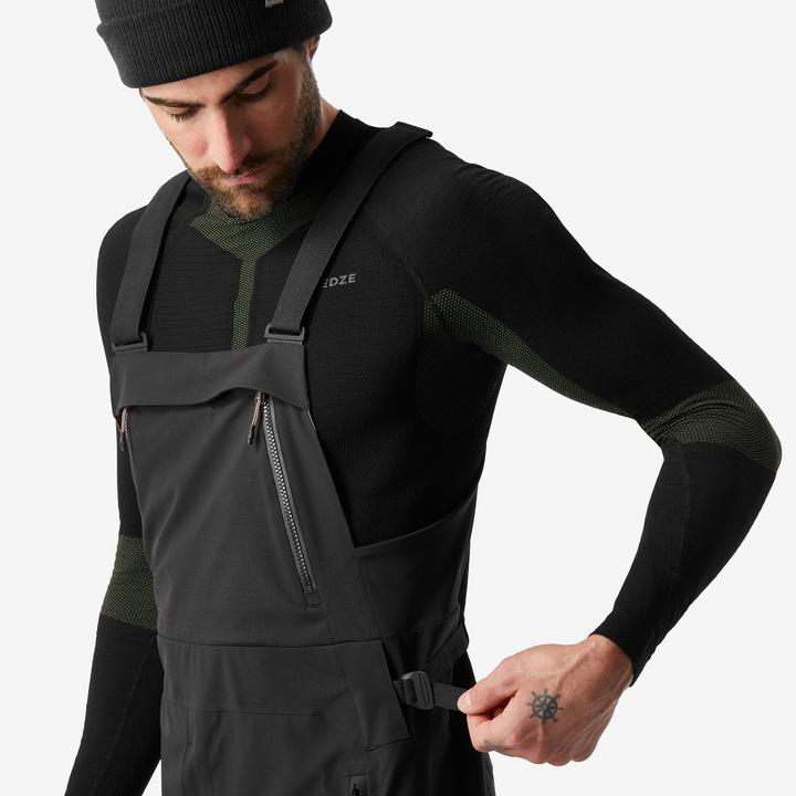 Immagine prodotto Dreamscape Pantaloni da snowboard salopette uomo impermeabile - 900 nero (XL)