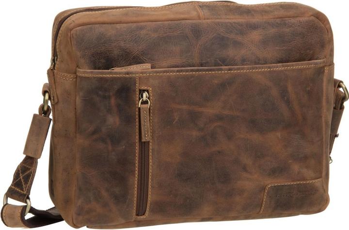 Greenburry Vintage Umhaengetasche Braun 42x28x16 cm