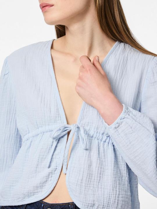 Produktbild Pieces PCSASTINA Musselin Oberteil mit langen Ärmeln (XL)