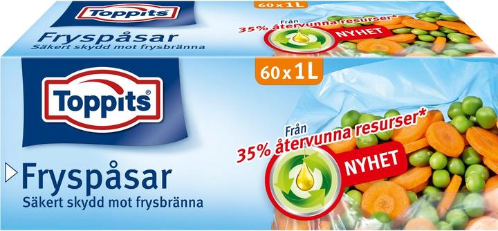 Toppits Fryspåsar 1L 60st (Obs 9st DFP) (60 x)