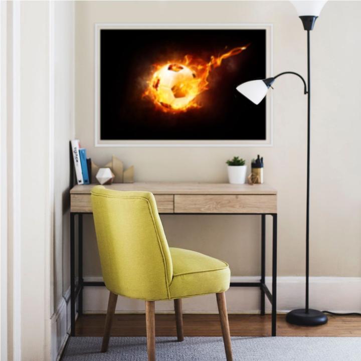 Image du produit Trenddeko Le football en feu (120 x 80 cm)