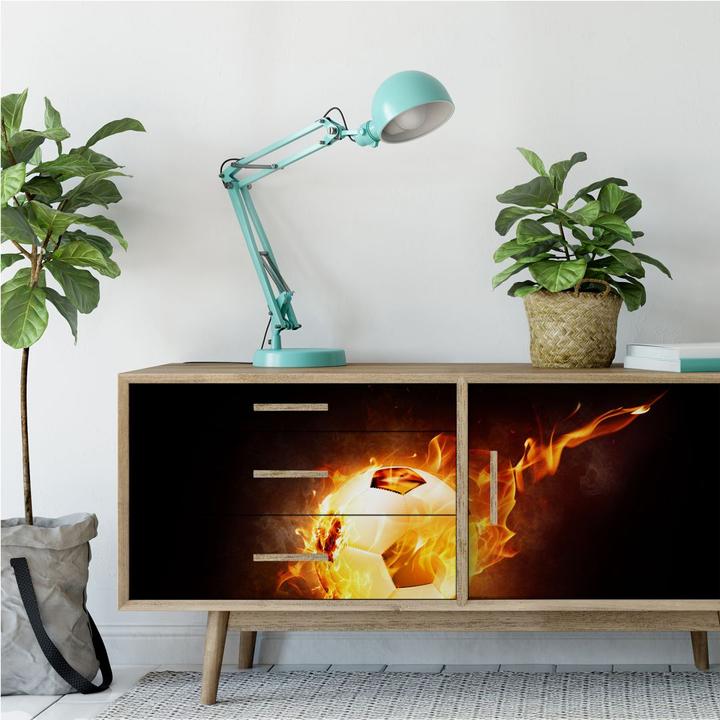 Image du produit Trenddeko Le football en feu (120 x 50 cm)
