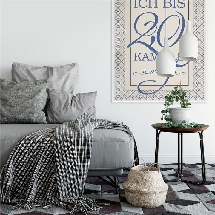 Image du produit Trenddeko Aujourd'hui, je bois jusqu'à 2,0 de camomille (70 x 100 cm)