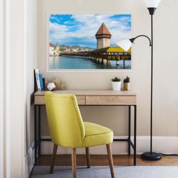 Produktbild Trenddeko Holzbrücke in Luzern (150 x 100 cm)