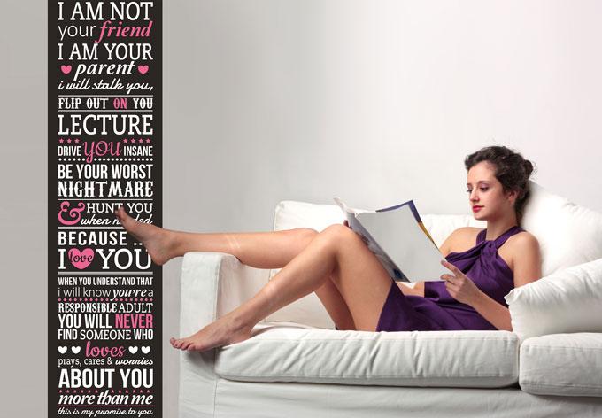 Immagine prodotto Trenddeko Non sono tuo amico - sono il tuo genitore.... 2 (60 x 219 cm)