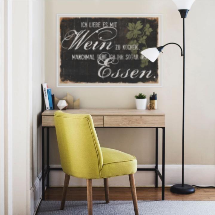 Produktbild Trenddeko Ich liebe es mit Wein zu kochen (30 x 20 cm)