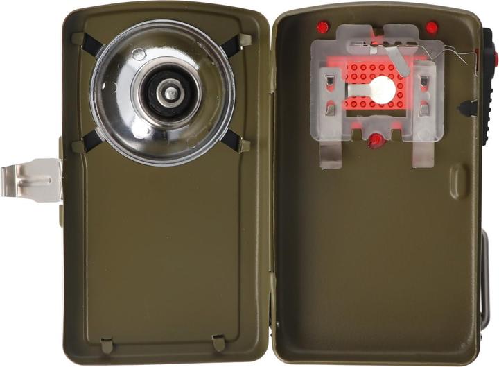 Actual product image AccuCell LED BW signal torch Nato, additional filter discs red, green