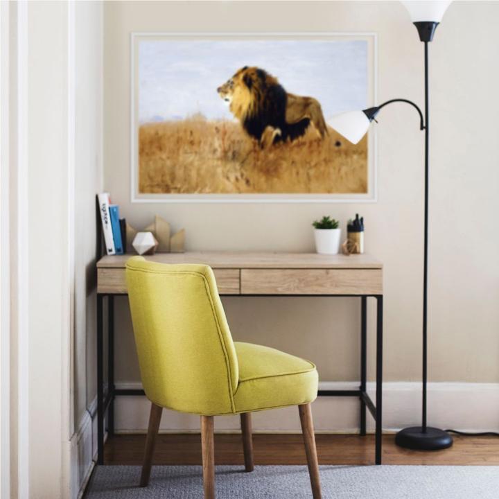 Produktbild Trenddeko Löwe auf der Suche nach Beute (100 x 70 cm)