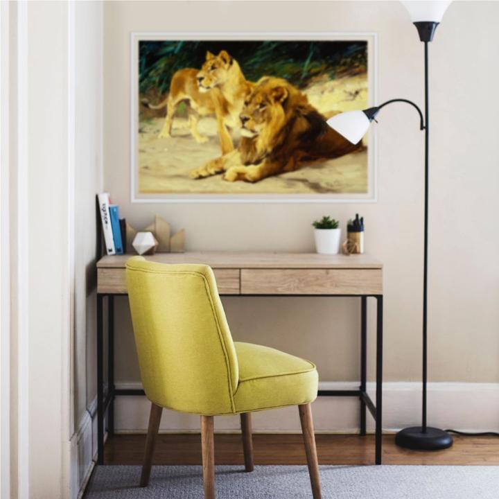 Produktbild Trenddeko Löwenpaar (120 x 80 cm)