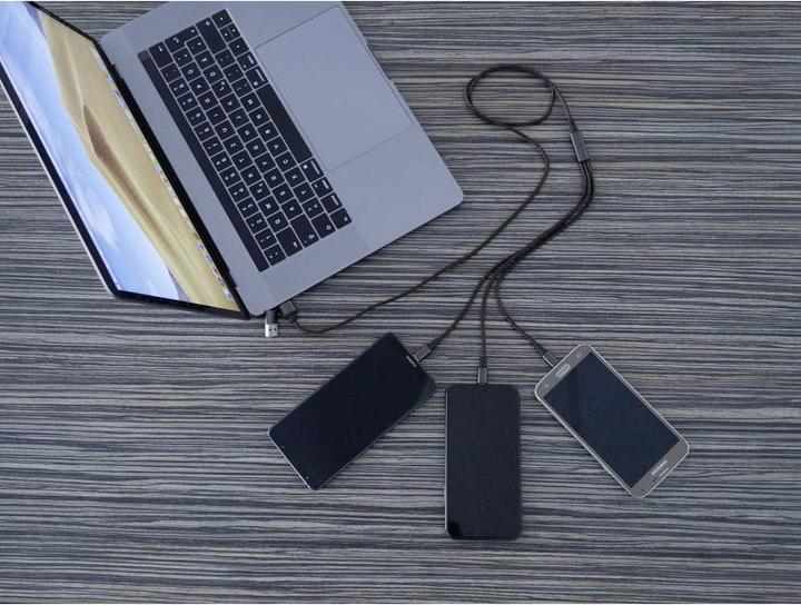 Image du produit Smrter USB C – USB C/Lightning/Micro USB (1.20 m, USB 2.0)