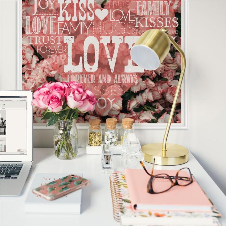 Actual product image Trenddeko Love heart in the sea of flowers (70 x 70 cm)