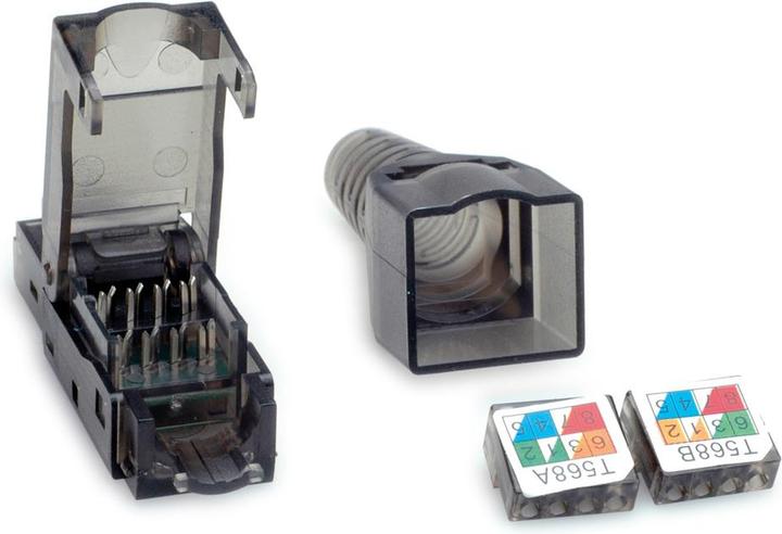Actual product image Value field confect. RJ45 st. cat.6 UTP (Network cable plug)