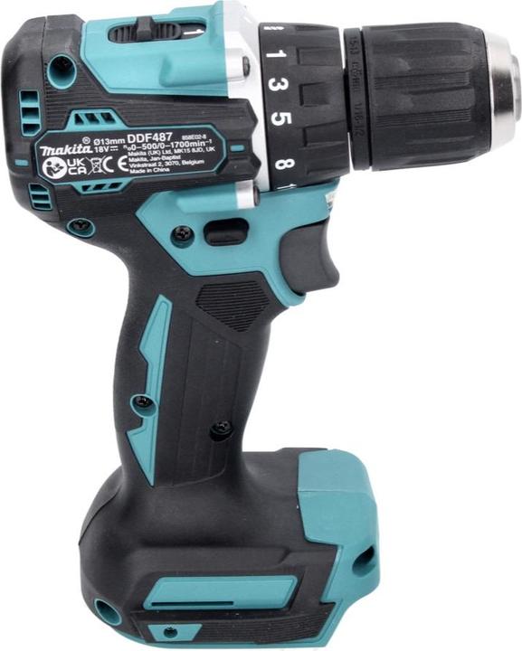 Actual product image Makita DDF 487 M1 Cordless drill driver 18 V 40 Nm Brushless + 1x rechargeable battery 4.0 Ah - without (Rechargeable battery operated)