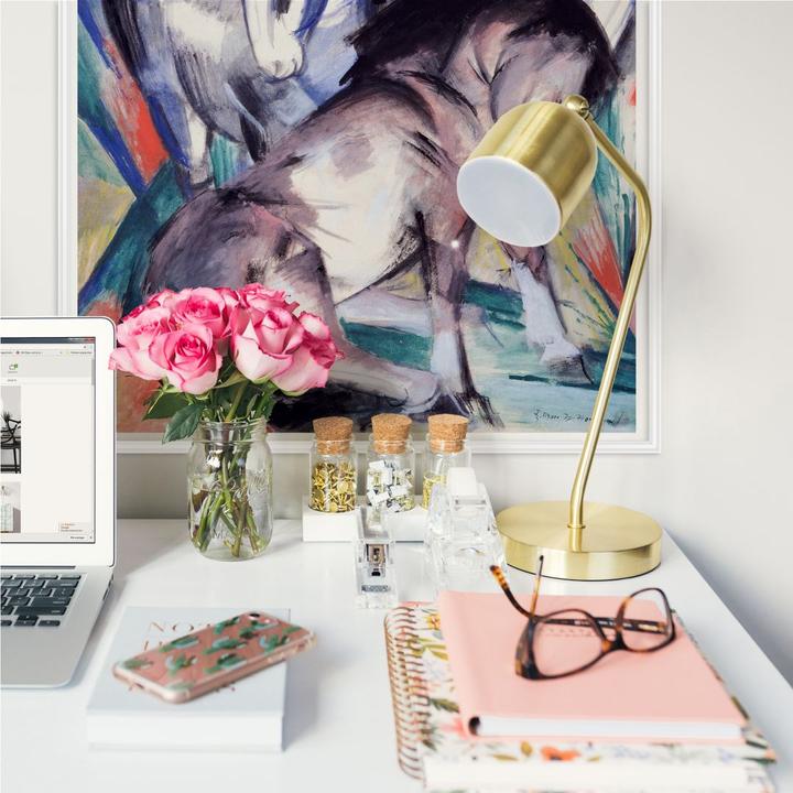 Actual product image Trenddeko Two horses (50 x 50 cm)