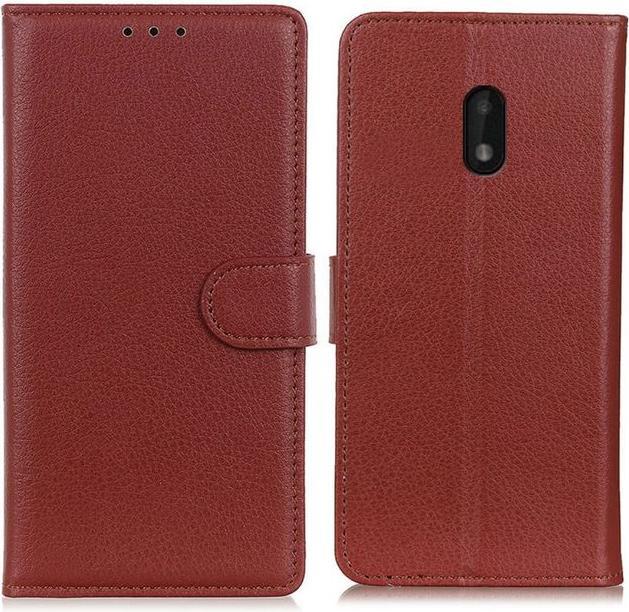 Actual product image MU Classic Litchi Leather Bookcover Series (Nokia C1 Plus)