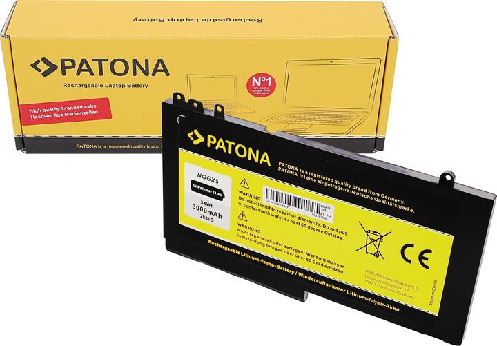 Immagine prodotto Patona Batteria f. DELL Latitude Serie E5270 12 12 5000 12 5000 Serie-E5270 12-E5270 Serie 0RDRH9 NGGX5 (3000 mAh)