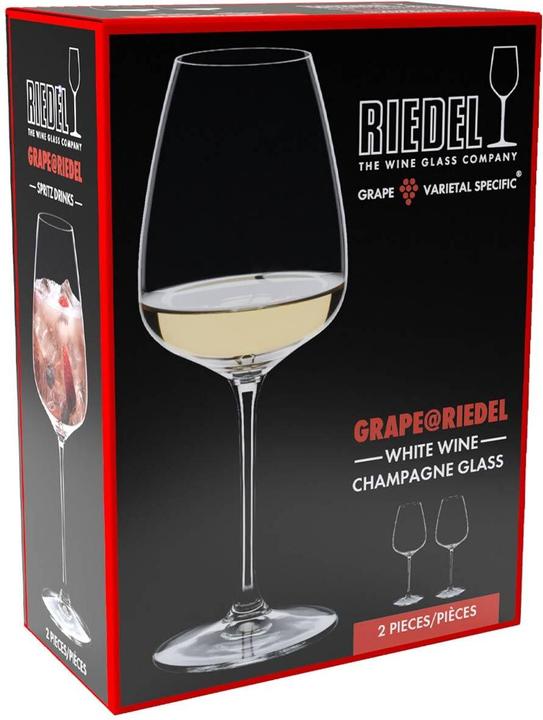 Produktbild Riedel Grape Weisswein / Champagnerglas / Spritz Drink (55 cl, 2 Gläser, Weissweingläser)