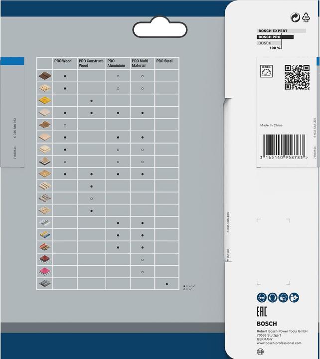 Actual product image Bosch Professional Zubehör PRO Aluminium cordless circular saw blade, 150 x 1.8 x 20 mm