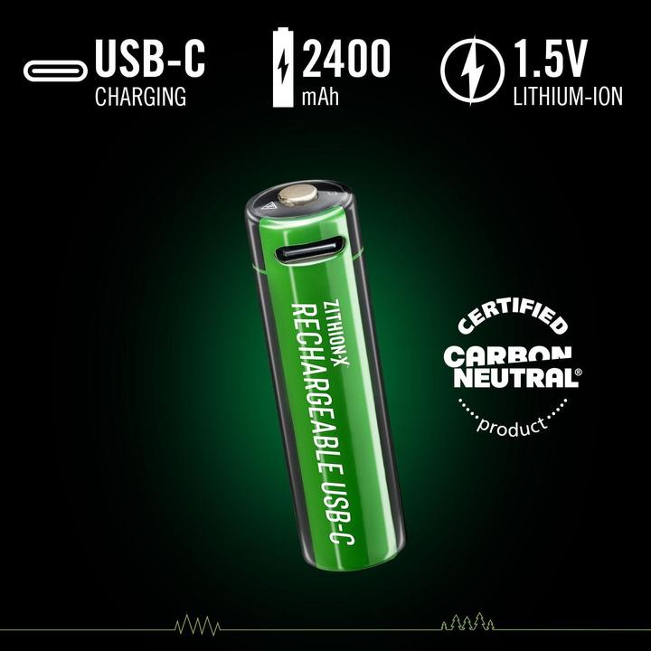 Immagine prodotto Coast Zithion-X USB-C (4 pz., AA, 2400 mAh)