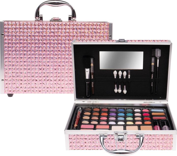 Immagine prodotto Treffina Astuccio per cosmetici grande rosa glitterato