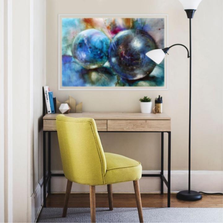 Actual product image Trenddeko Blue marbles (30 x 20 cm)