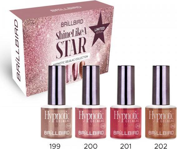 BrillBird Shine like a STAR Hypnotic Gel&Lack Set 4x8ml (UV-Gel Lack)