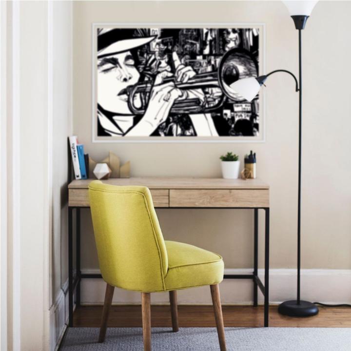 Produktbild Trenddeko Sound of a Street Musician (30 x 20 cm, 60 x 40 cm, 120 x 80 cm, 100 x 70 cm, 150 x 100 cm, 80 x 50 cm, 45 x 30 cm)