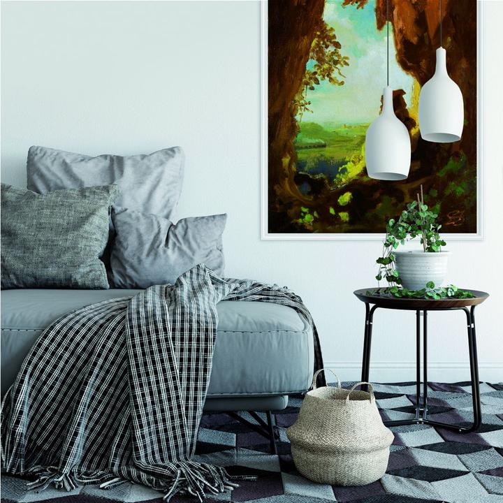 Produktbild Trenddeko Gnom, Eisenbahn betrachtend (100 x 150 cm)