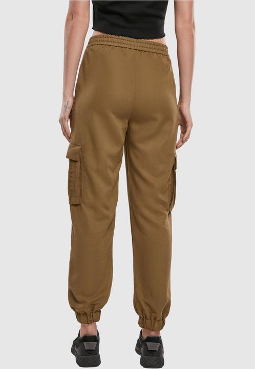 Actual product image Urban Classics Ladies Viscose Twill Cargo Pants (XS)