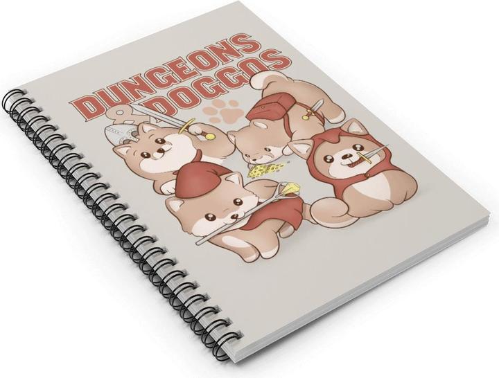 Actual product image Glass Staff Notizbuch Dungeons & Doggos Mehrfarbig (Lined, Hardcover)