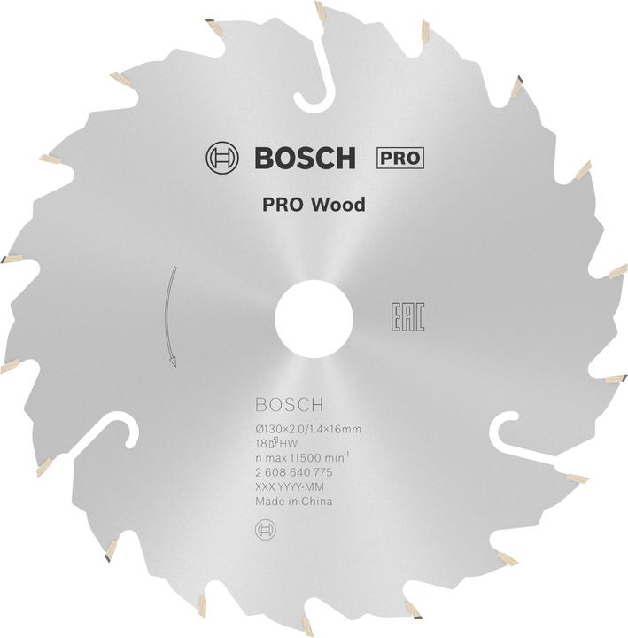 Produktbild Bosch Professional Zubehör PRO Wood Kreissägeblatt, 130 x 2 x 16 mm
