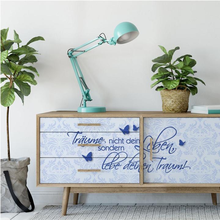 Immagine prodotto Trenddeko Non sognare la tua vita... Blu (100 x 40 cm)