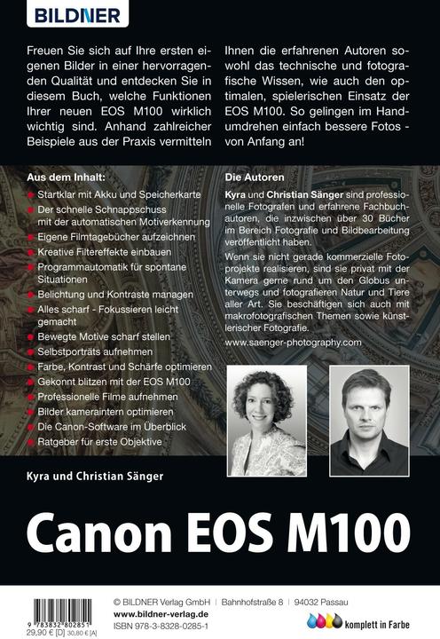 Produktbild Canon EOS M100 - Für bessere Fotos von Anfang an! (Deutsch, Kyra Sänger, Christian Sänger, 2018)