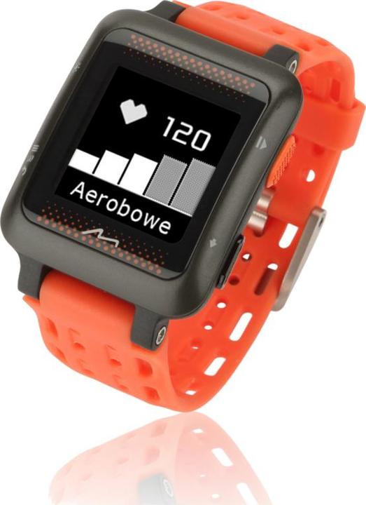 Actual product image Mio MiVia Run 350 Bluetooth Zwart, Oranje sport horloge
