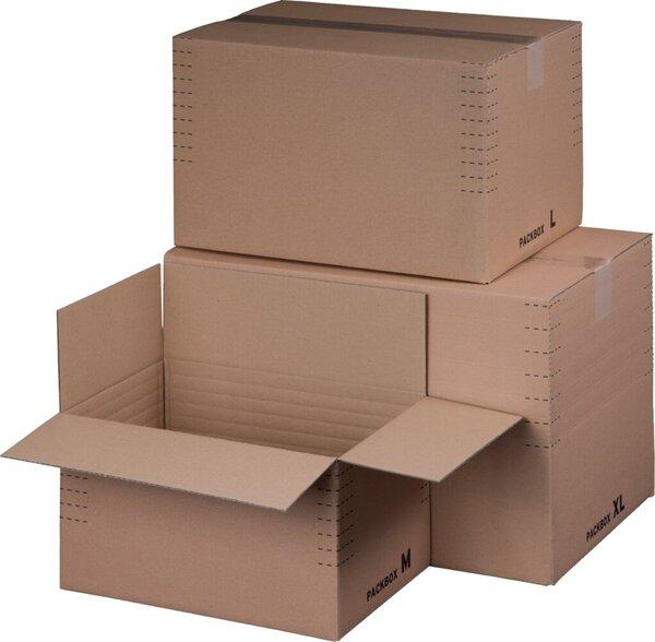 Smartboxpro Verpackungskarton 22x33,5x8-19cm VE=10 Stück braun (10 x)