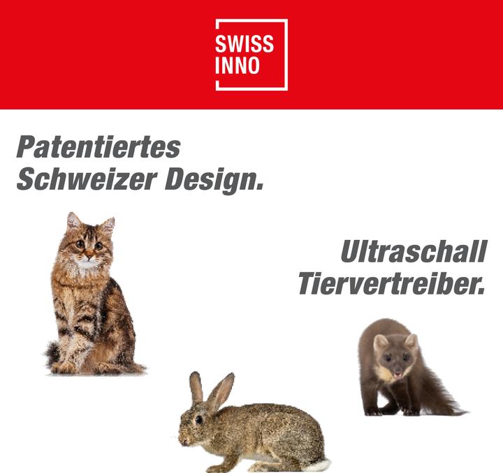Produktbild Swissinno Solar Ultraschall Tiervertreiber, Marder- & Katzenschreck