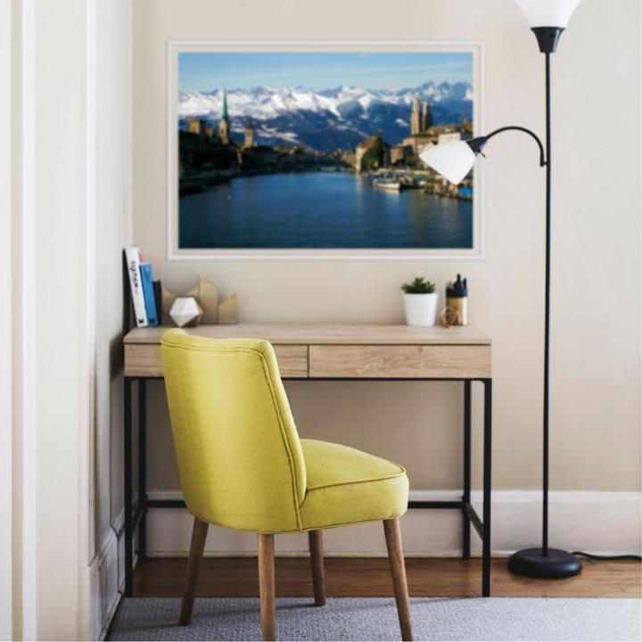 Produktbild Trenddeko Zürichsee mit Alpen (80 x 50 cm)