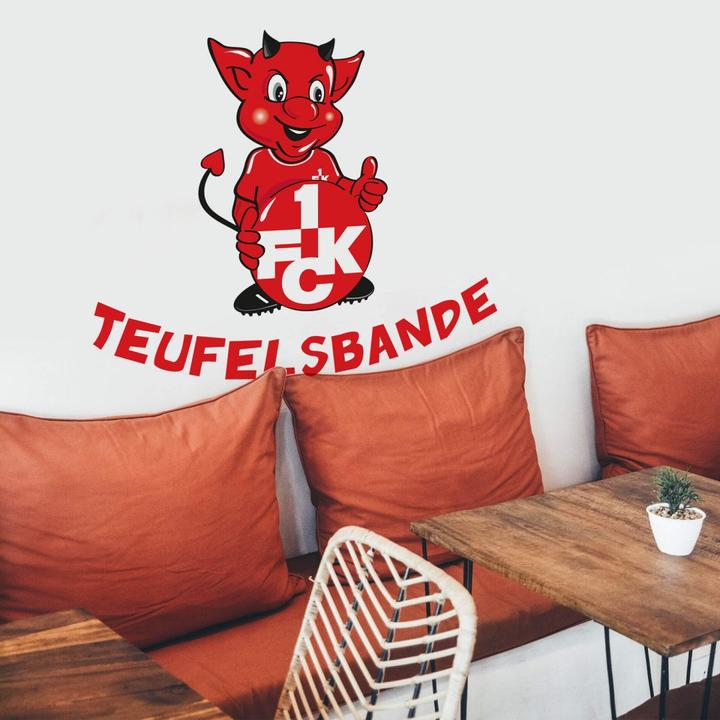 Produktbild 1.FC Kaiserslautern Teufelsbande mit Spruch (120 x 98 cm)
