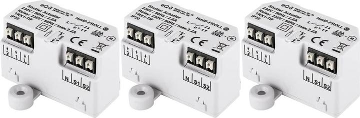 Homematic IP Set of 3 UP shutter actuators (Shutter actuator)