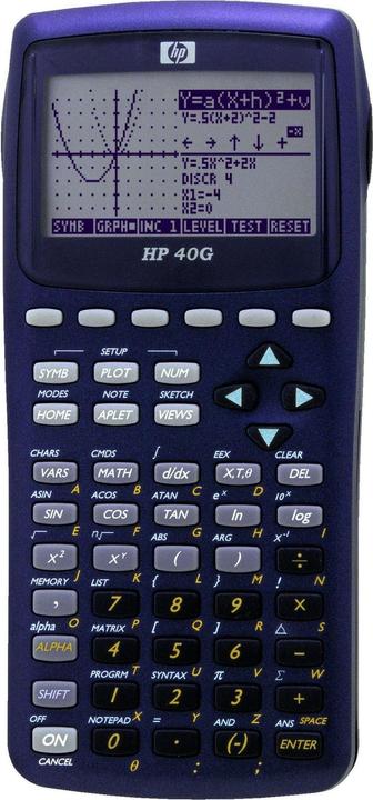 Actual product image HP 40G Graphic calculator German (Batteries)