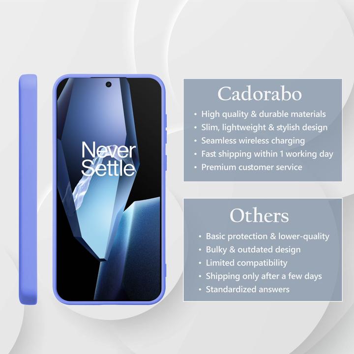 Actual product image Cadorabo Case for OnePlus 13R TPU Liquid Silicone Cover (OnePlus 13R)