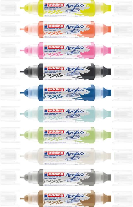 Produktbild Edding Acrylmarker 5400 Double Liner (Weiss, 10 mm, 1 x)