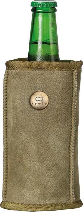 Kywie Bier Flaschen Kühler Schaffell Khaki Suede