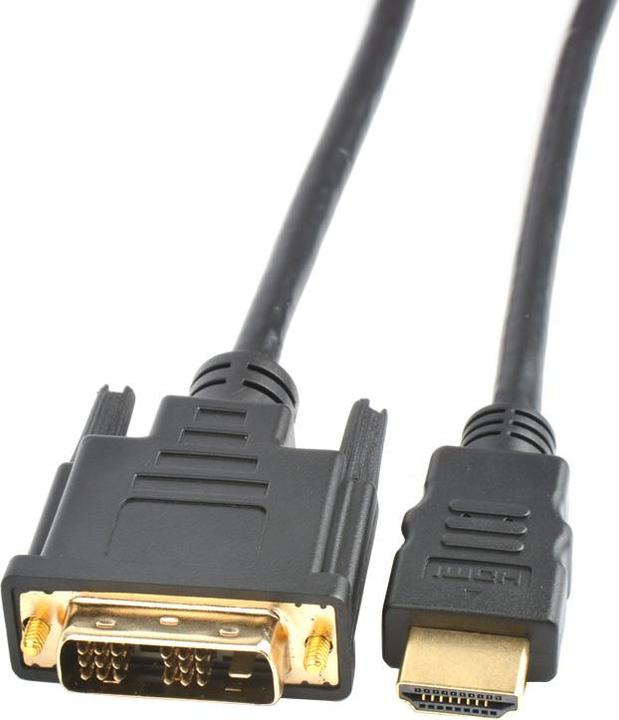 Produktbild Prokord HDMI-kabel 10m HDMI Han DVI-D (10 m, HDMI)