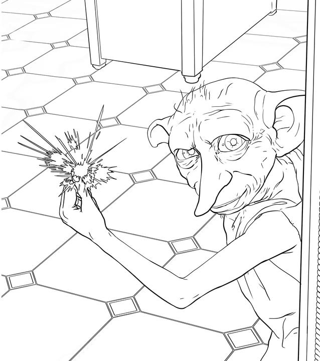 Actual product image Panini From the Harry Potter films: Glow-in-the-Dark Colouring Book