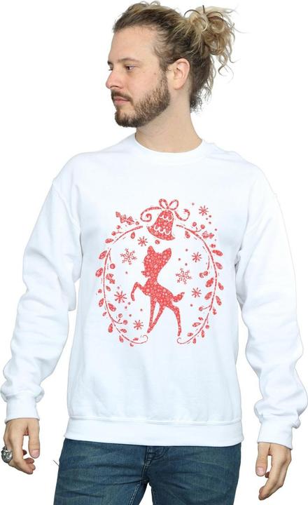 Actual product image Disney Mens Bambi Christmas Wreath Sweatshirt (XL)