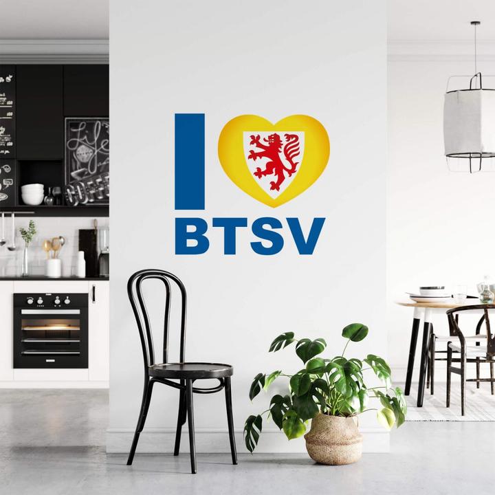Produktbild Eintracht Braunschweig I love BTSV (40 x 36 cm, 120 x 109 cm, 30 x 27 cm, 100 x 91 cm)