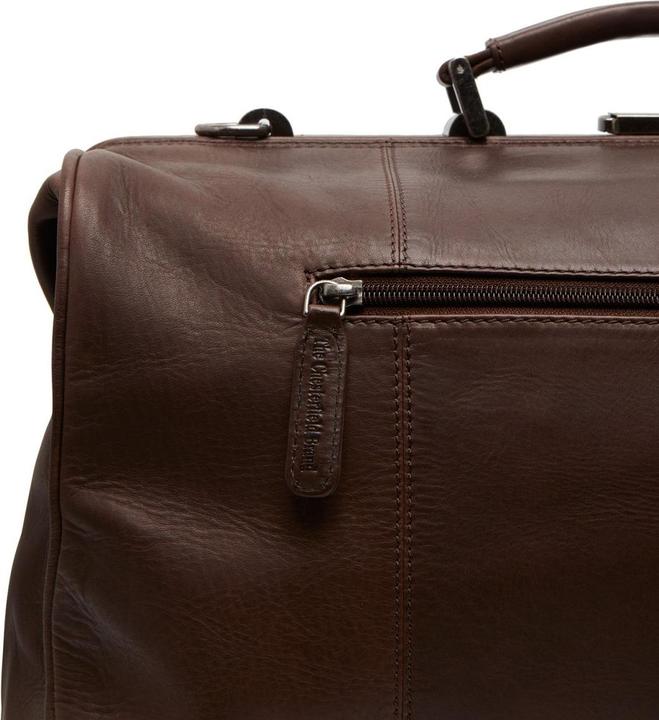 Produktbild The Vegan Cow Chesterfield Brand Leren Weekendtas Bruin Texel (21 l)