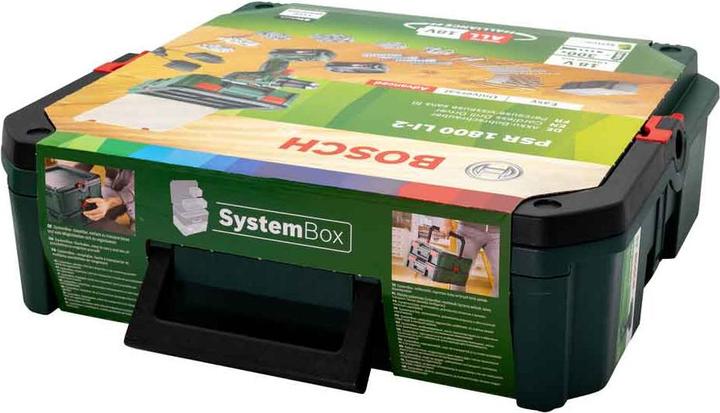 Actual product image Bosch Home & Garden PSR 1800 LI-2 Systembox Set (Rechargeable battery operated)
