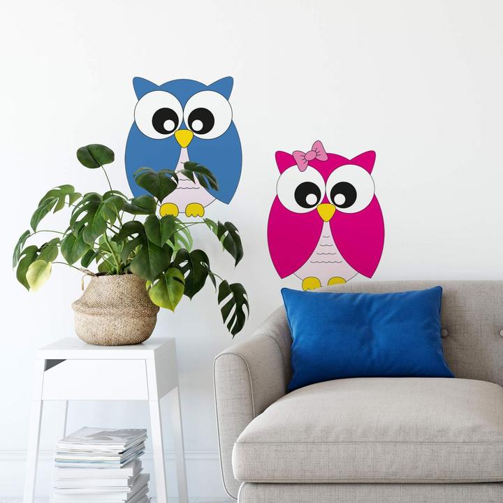 Image du produit Trenddeko Set frères et soeurs hiboux (50 x 31 cm, 70 x 44 cm, 110 x 69 cm, 30 x 19 cm, 90 x 57 cm)